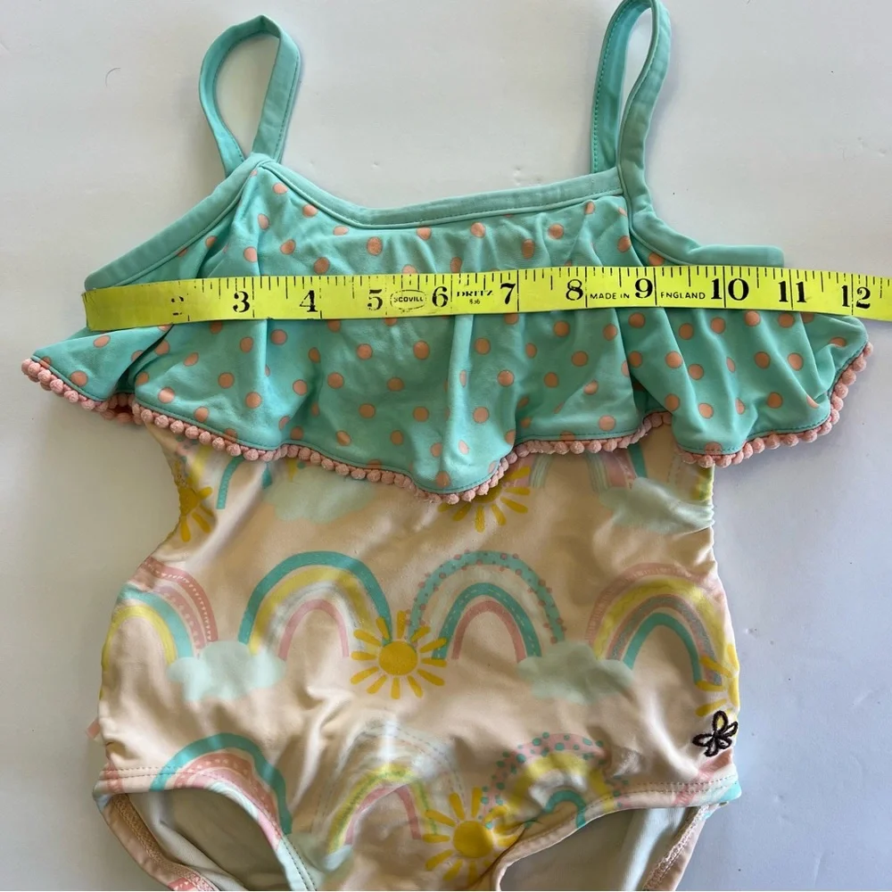 Matilda Jane Dream Chasers Rainbow Groove Swimsuit Girls Size 6 Swim Pool Beach